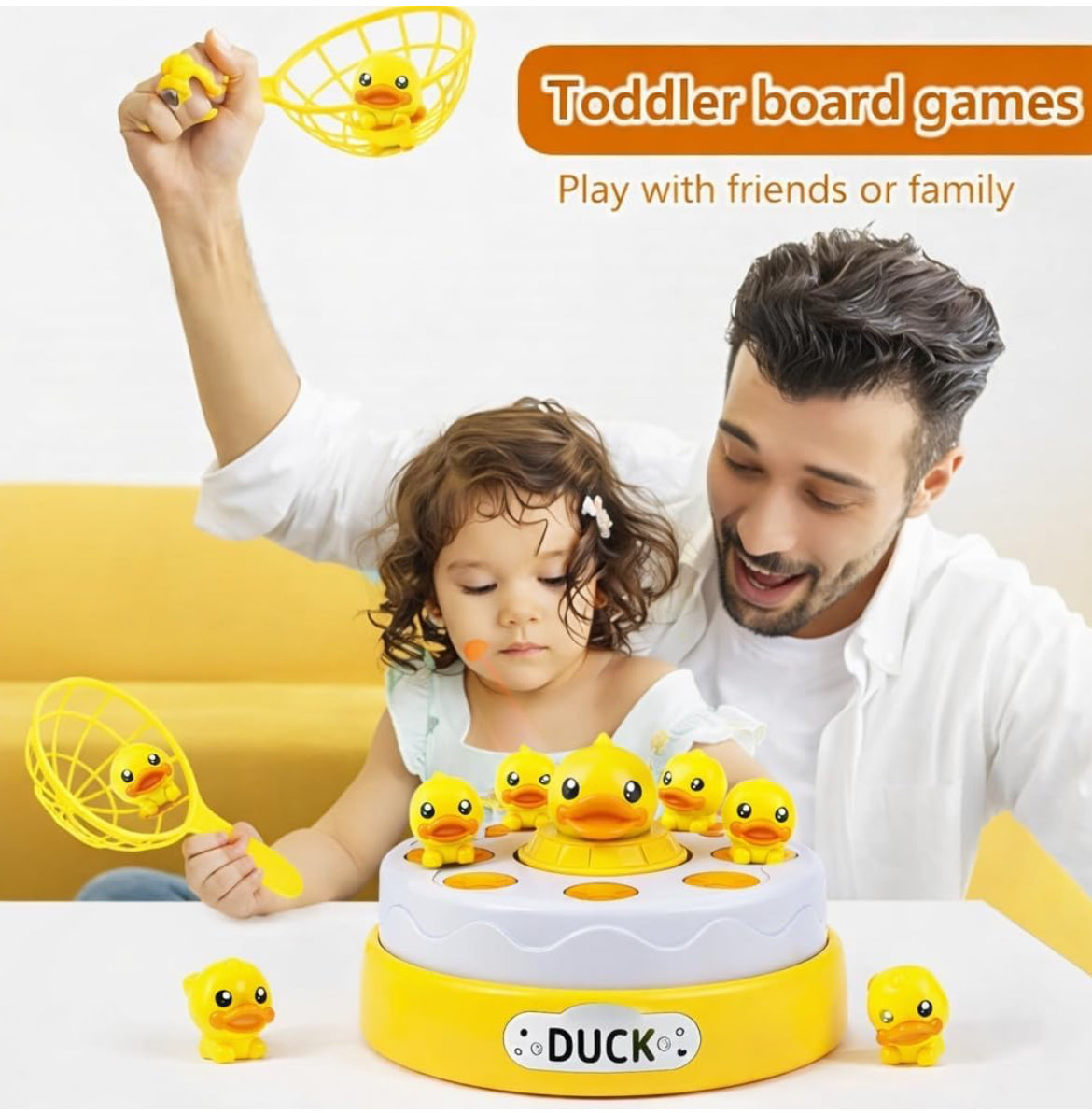 Bouncing Duck Catcher Game – Musical Rotating Action & Skill Set