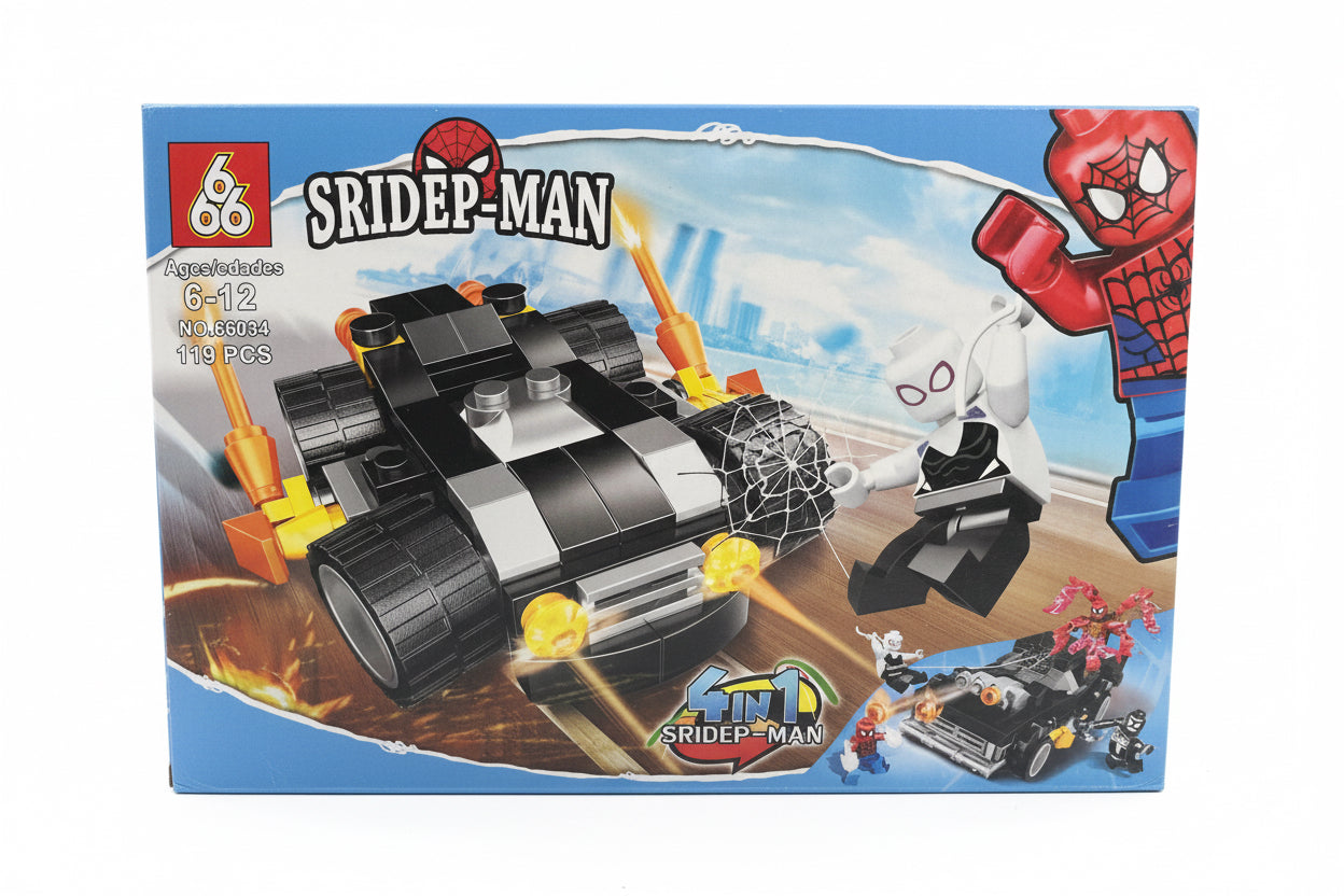 Spider-Man Building Block Set – 119 Pieces- for Kids 6–12