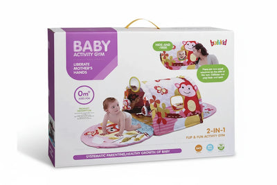 2-in-1 Baby Activity Gym & Play Tent – Safe BPA-Free Play Mat for Infants