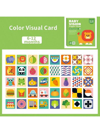 Infant Vision Trigger Cards (Level 2) – Color & Pattern Recognition Set