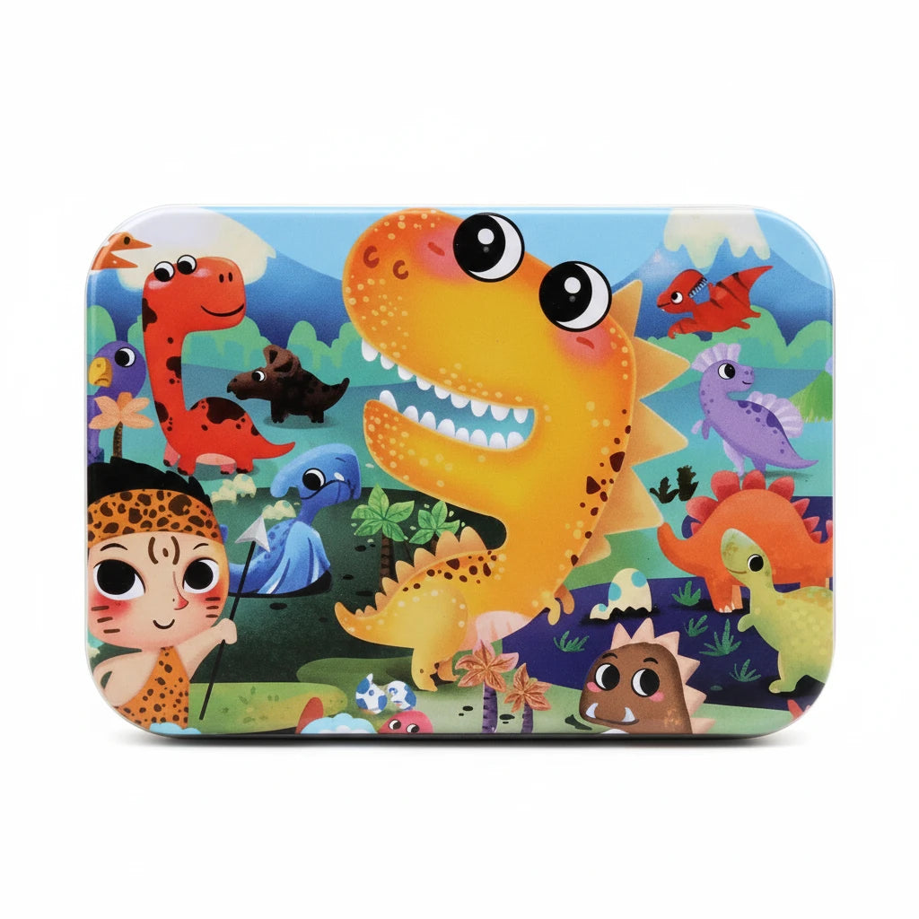 Wooden Dinosaur Kingdom Jigsaw Puzzle – 60-Piece Educational Set