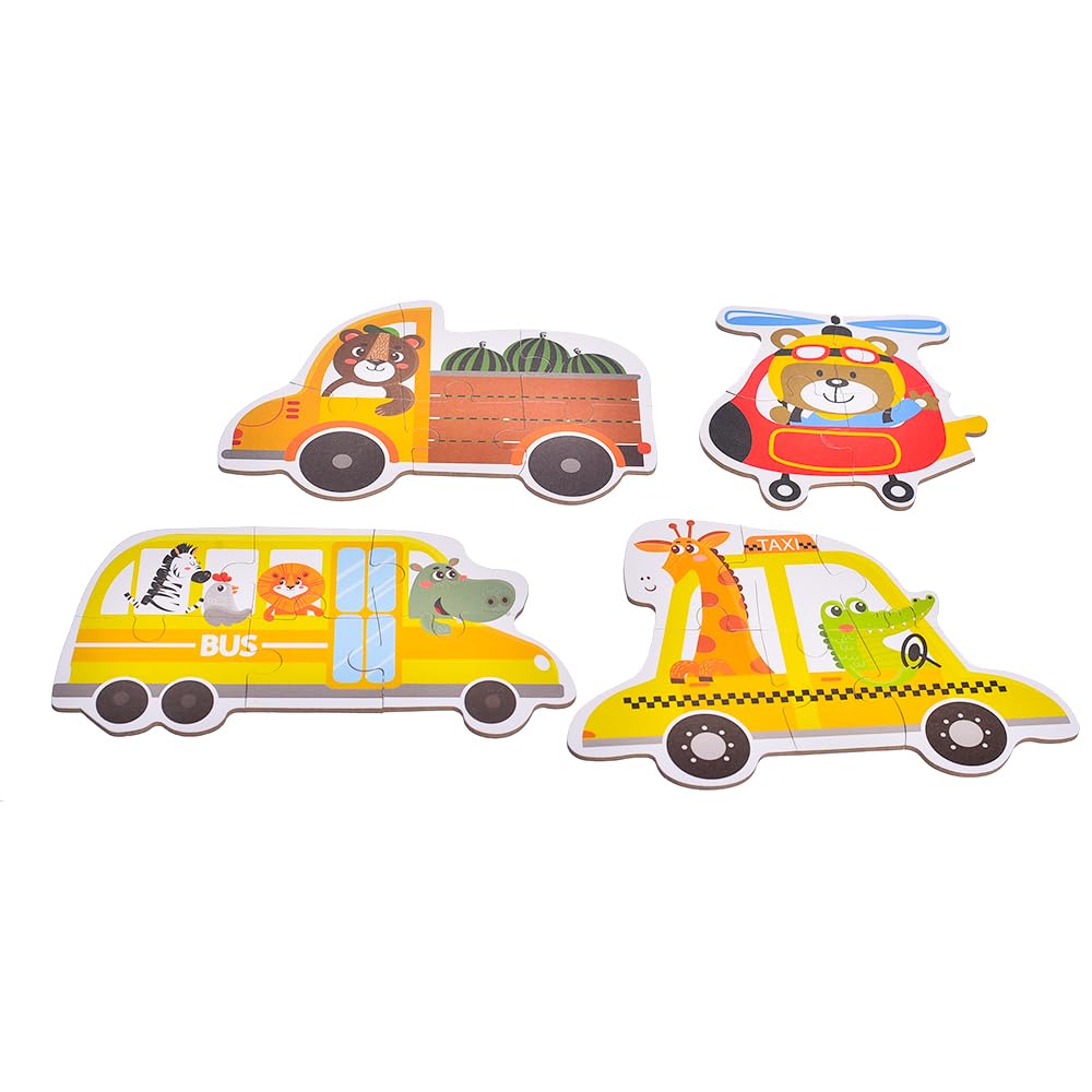 Intellect Toys Puzzle 6 in A Box- Animals and Transportation