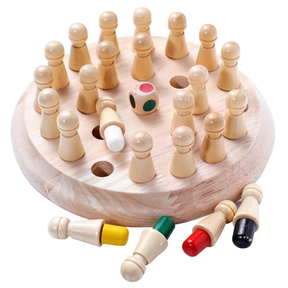 Wooden Memory Match Stick Chess Game