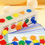 Colors and shapes wooden sorting box toy