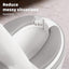 Realistic Toddler Potty Training Toilet with Soft PU Cushion Seat & Removable Waste Basin