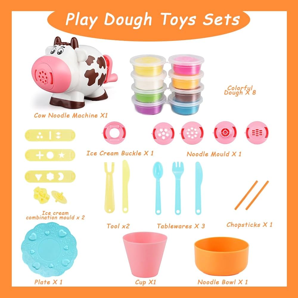 DIY Dream Clay Cow Set | Ages 3+ | Inspire Sensory Art & Fine Motor Mastery