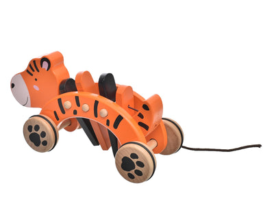 Wooden Pull-Along Tiger | Ages 12m+ | Foster Balance & Gross Motor Skills