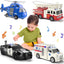 Emergency Rescue Vehicles Interactive Educational Toy Set for Kids (Ages 3+)