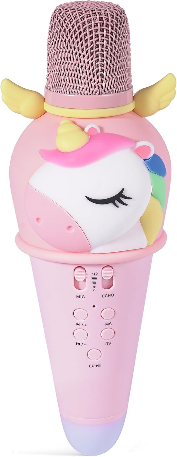 Lovely Unicorn Wireless Karaoke Microphone | Ages 3+ | Master Vocal Expression & Acoustic Calibration