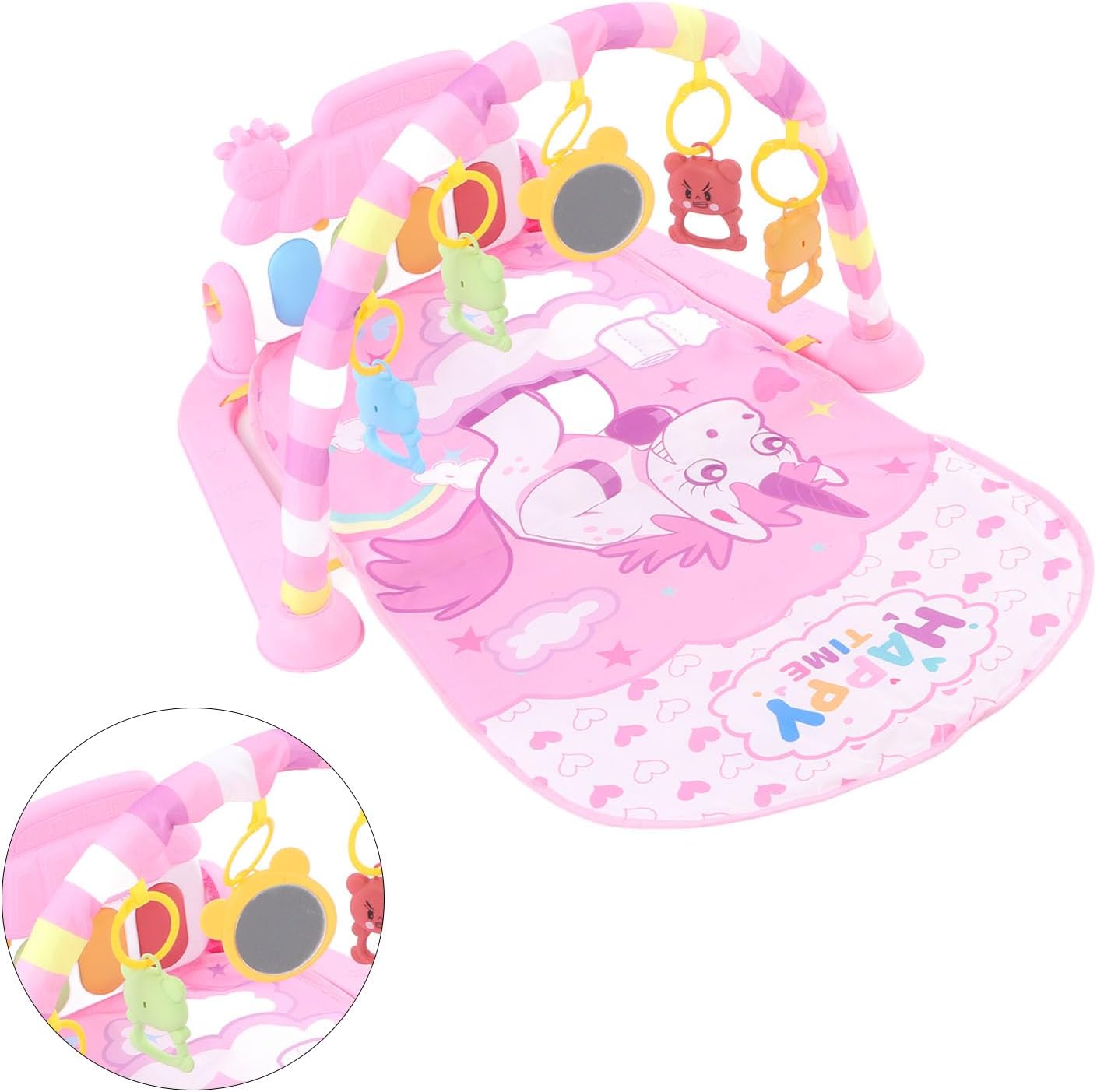 Unicorn Kick and Play Piano Sensory Gym Play Mat for Infants (Ages 0-12m)