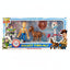Toy Story 5 action figure set with Woody, Buzz Lightyear, and other characters in packaging.