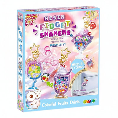 Noya Store Resin Fidget Shakers Colorful Fruits Drink DIY Craft Kit for Kids (Ages 6+)