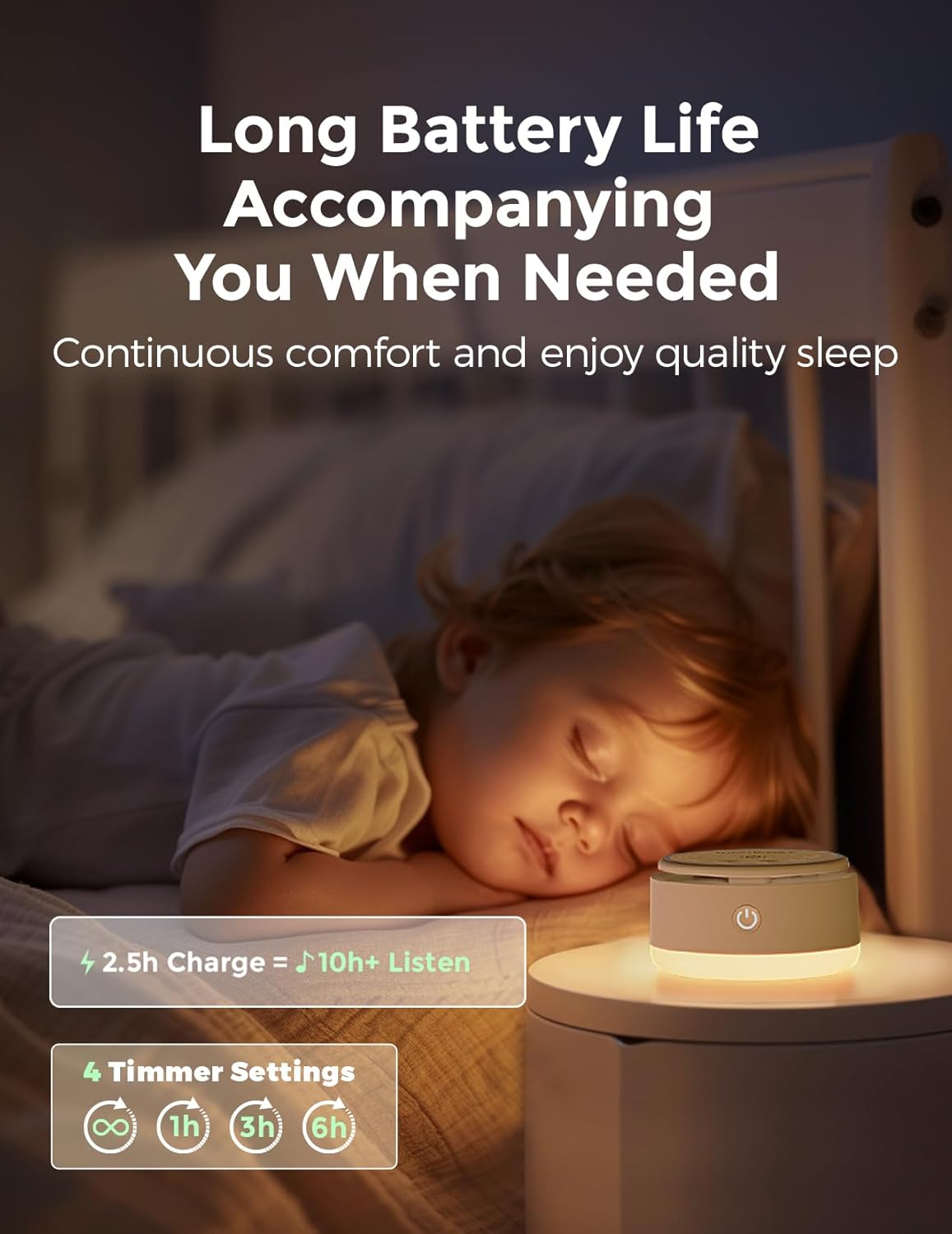 Momcozy Sound Machine for Baby-20 Soothing Sounds & Touch Warm Light Portable White Noise for Kids & Adults for Sleeping Timer and Memory | Ideal Travel Companion & Nursery Must-Have