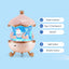 Bunny’s 360° Carousel Night Light Projector | Ages Newborn+ | Master Sensory Calibration & Circadian Comfort