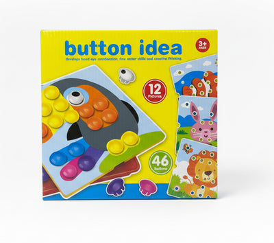 Button Idea Educational Toy – Snap Button Learning Set for Preschoolers
