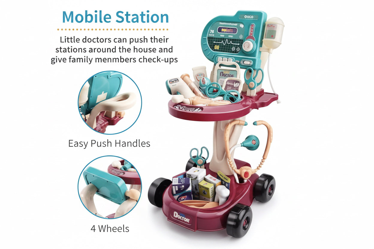 Junior Surgeon 24-Piece Medical Center – Light-Up Interactive Doctor Set