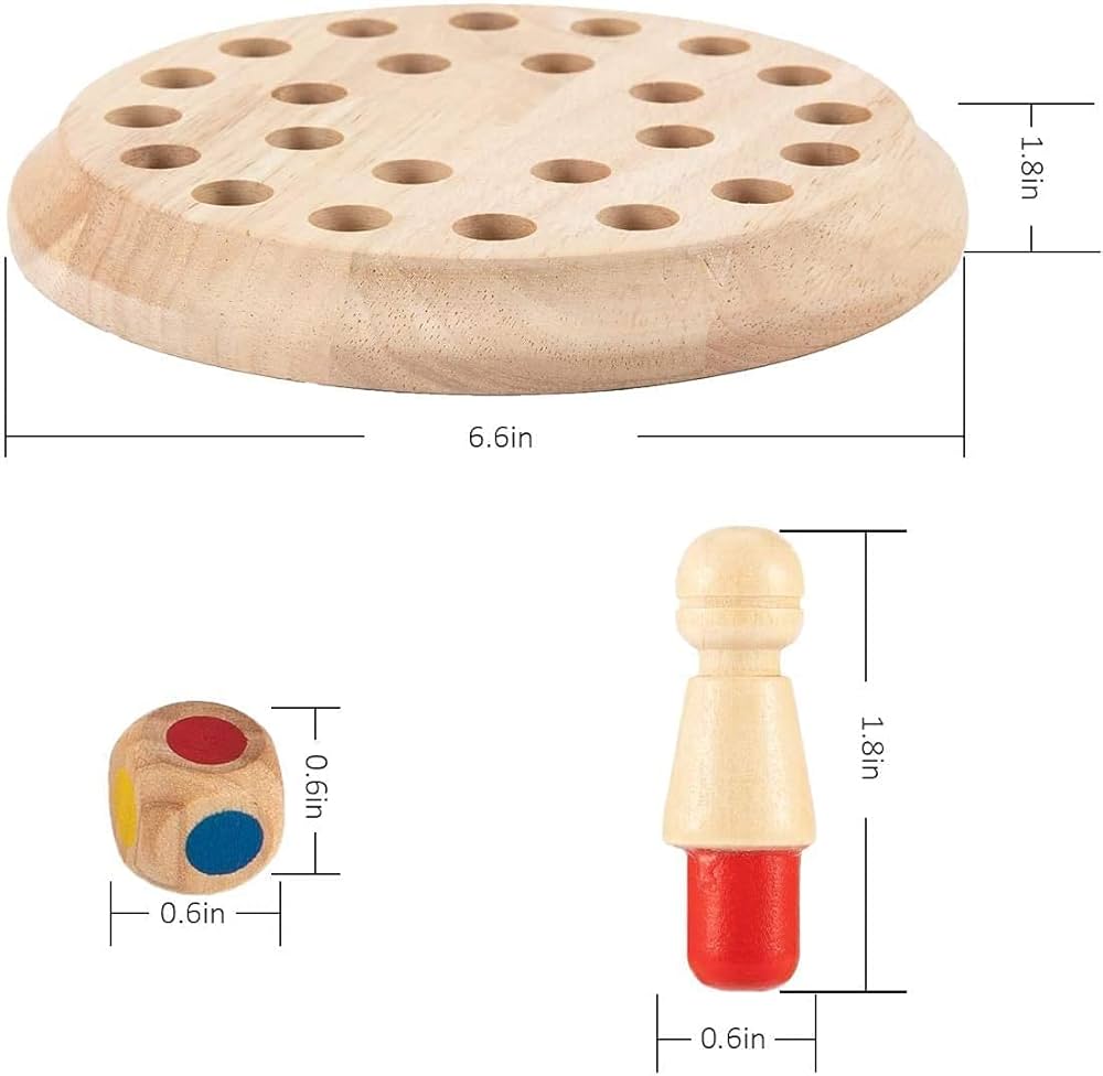 Wooden Memory Match Stick Chess Game