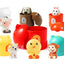 Soft Glue Animals & Houses Educational Toy Set for Toddlers