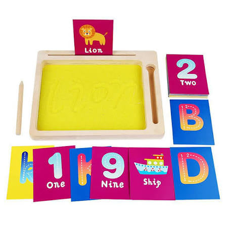 Wooden Montessori Sand wordpad toy