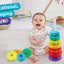 Grow Up Spinning Stacking Toy – Colorful Ring Spinner for Toddlers 12M+