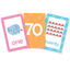 Numbers flash cards - fluffy bear