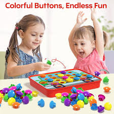 Button Idea Educational Toy – Snap Button Learning Set for Preschoolers
