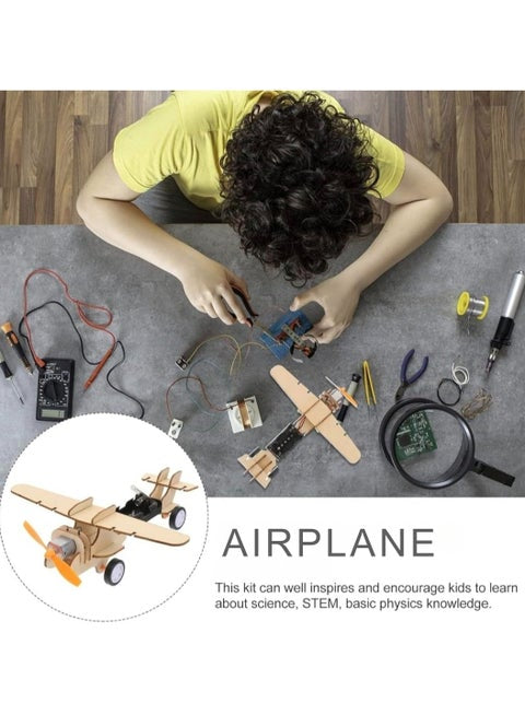 3D DIY Wooden Aircraft Model – Handmade STEM Construction Kit