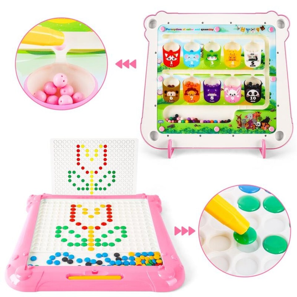 3-in-1 Magnetic Drawing Board & Maze – Double-Sided Activity Set