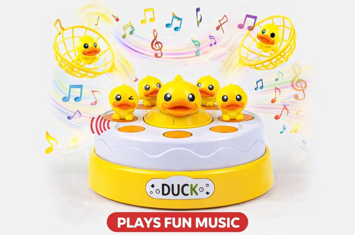 Bouncing Duck Catcher Game – Musical Rotating Action & Skill Set
