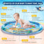 Sea Creatures Inflatable Water Mat Sensory Montessori Toy for Infants (Ages 0-12m)