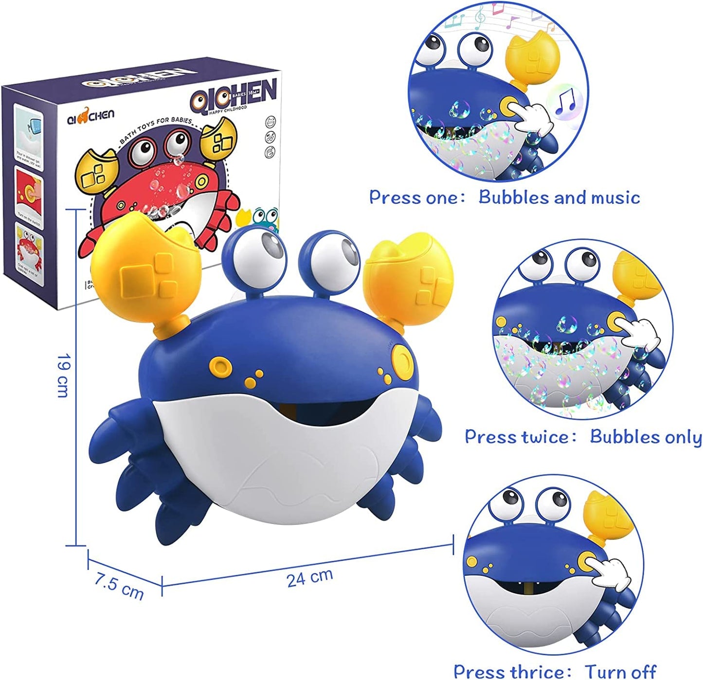 Musical Bubble Machine Bath Toy | Ages 12m+ | Enhance Sensory Play & Water Confidence