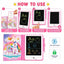 Magic Painting Board" 8.5-Inch Educational LCD Writing Tablet with 20 Double-Sided Learning Cards (40 Activities / Ages 3+)