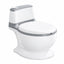 Realistic Toddler Potty Training Toilet with Soft PU Cushion Seat & Removable Waste Basin