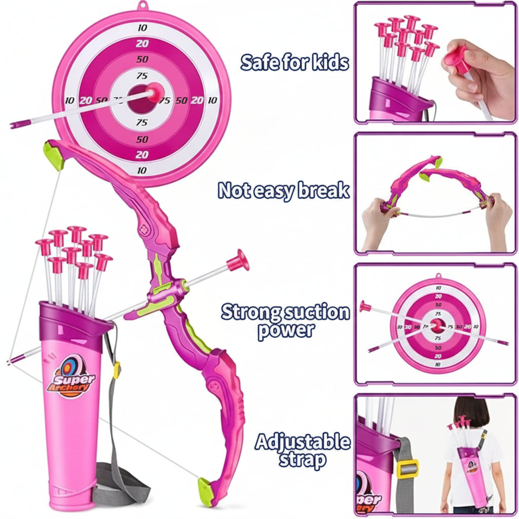 Glow-Action Precision Archery Set | Ages 3+ | Enhance Focus & Athletic Coordination