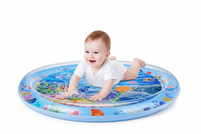 Sea Creatures Inflatable Water Mat Sensory Montessori Toy for Infants (Ages 0-12m)