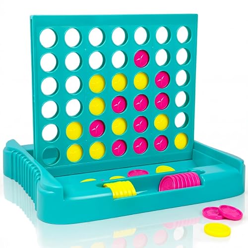 Connect  Four Travel Board Game Sensory Montessori Toy for Kids (Ages 3-6)