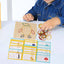 Wooden Small Nail Board Geoboard & Rubber Band Pattern Set for Kids (Ages 3–6)