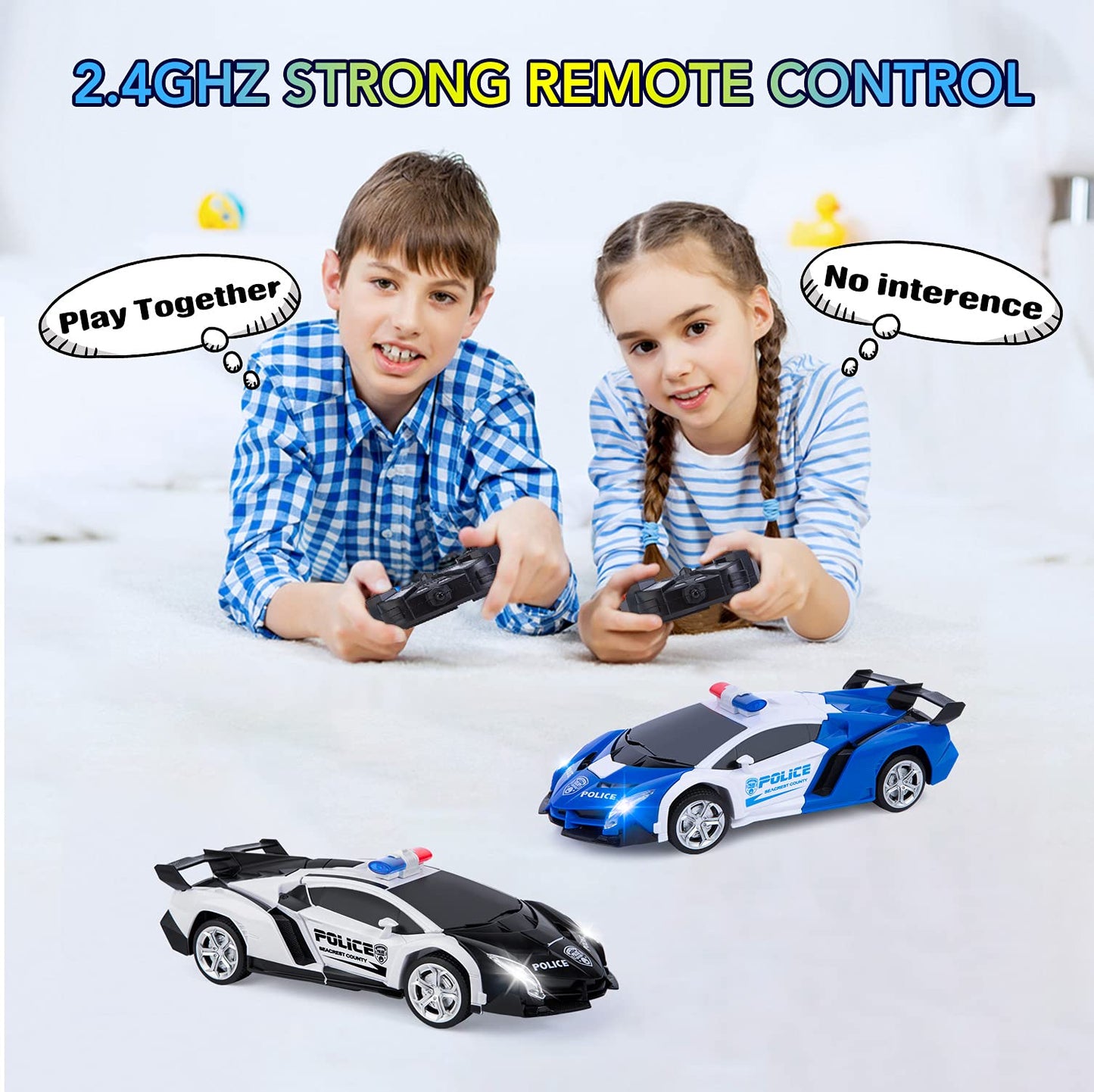 1:14 Scale RC Rapid Drift Police Cruiser | Ages 6+ | Boost Reflexes & Spatial Awareness