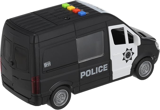 1:16 Scale Friction-Powered Police Van | Ages 3+ | Develop Motor Skills & Social Understanding