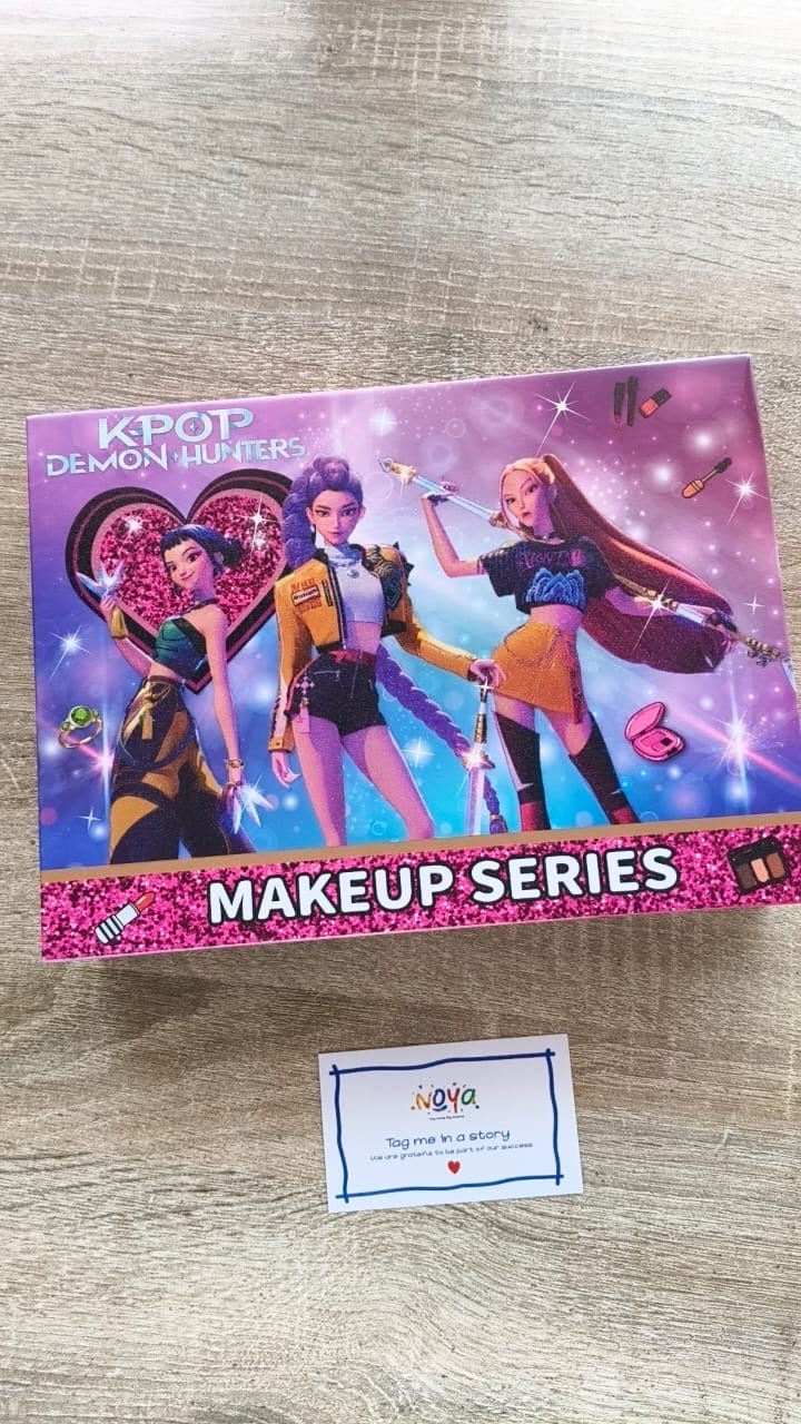 K-Pop Demon Hunters Makeup Kit Sensory Pretend Play Cosmetics for Kids (Ages 4-8)