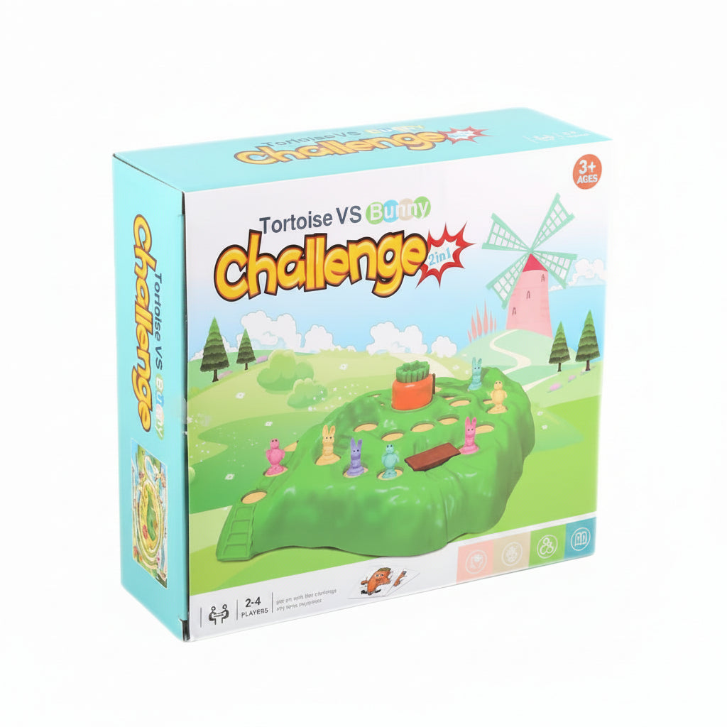 Rabbit Race to the Carrot Board Game | Ages 4+ | Boost Strategy & Social Skills