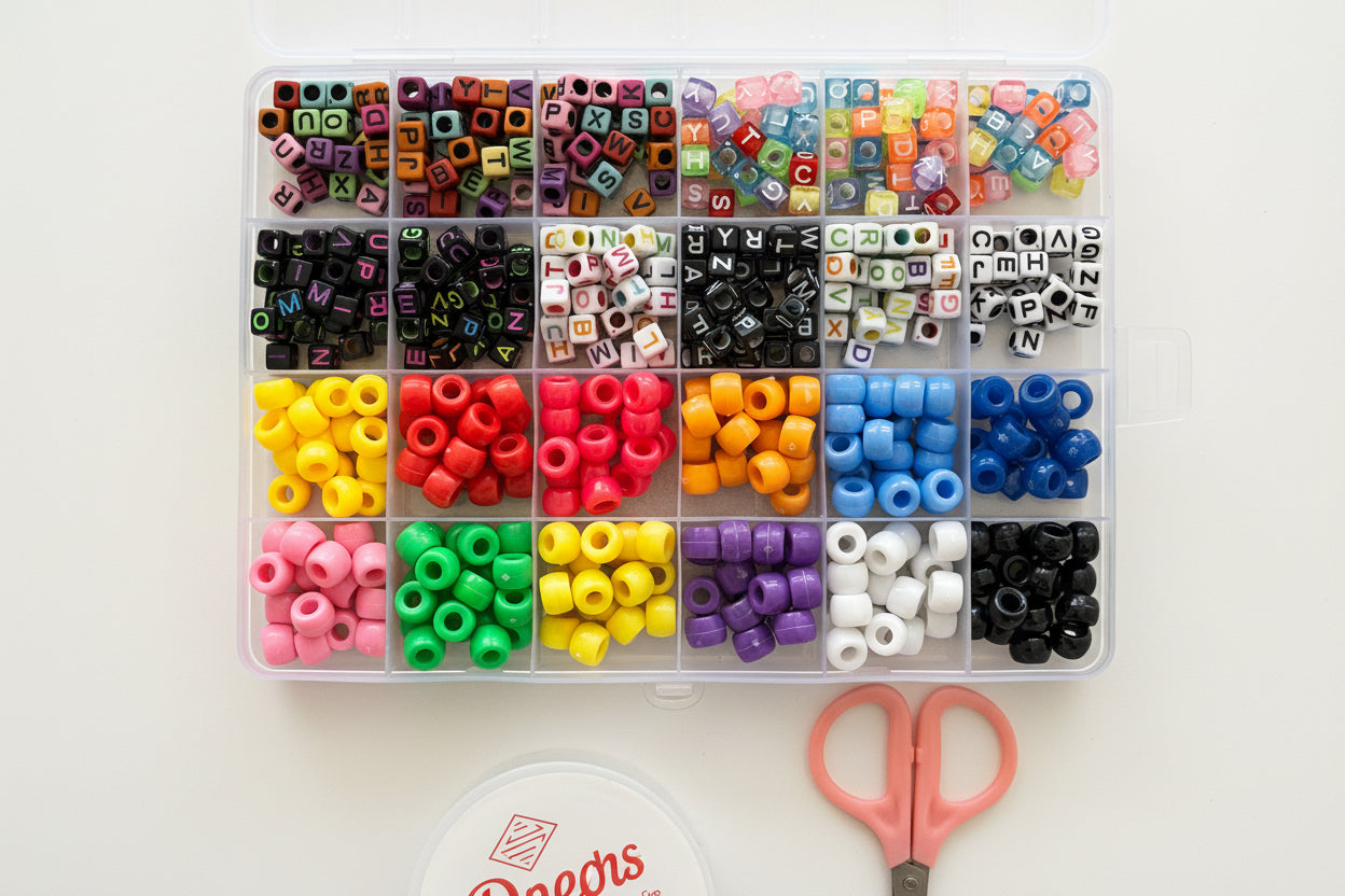 Clay Beads Jewelry Making Kit – 24 Colors DIY Bracelet & Necklace Craft Set No 4
