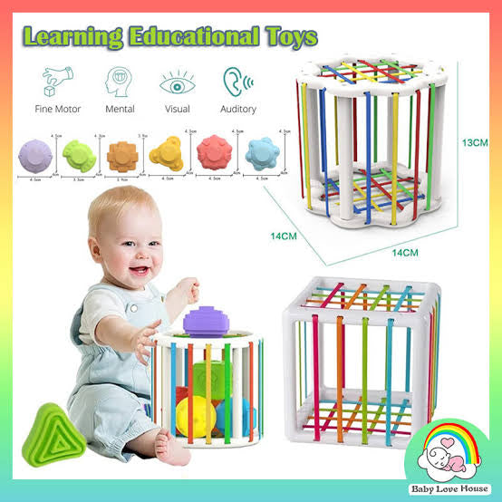 Intelligence Sensory Shape Box – Elastic Shape Sorter Toy for Kids