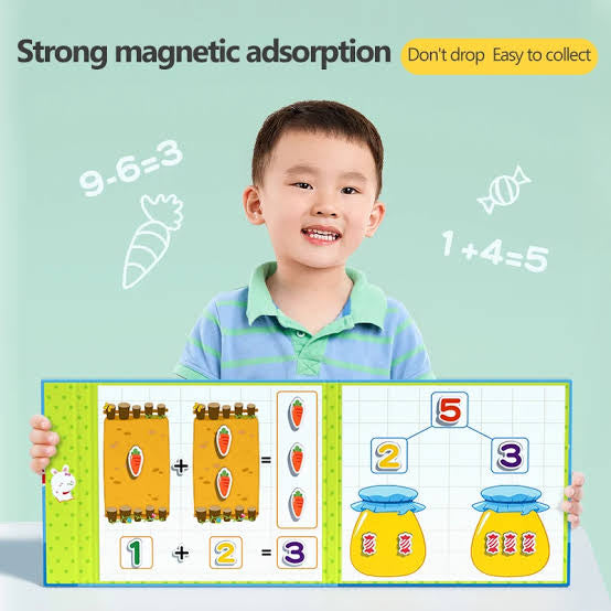 Magnetic Arithmetic Learning Book – Interactive Math Fun (Hardcover Edition)