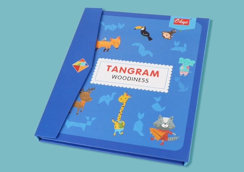 🧩 Magnetic Tangram Woodness Puzzle Book