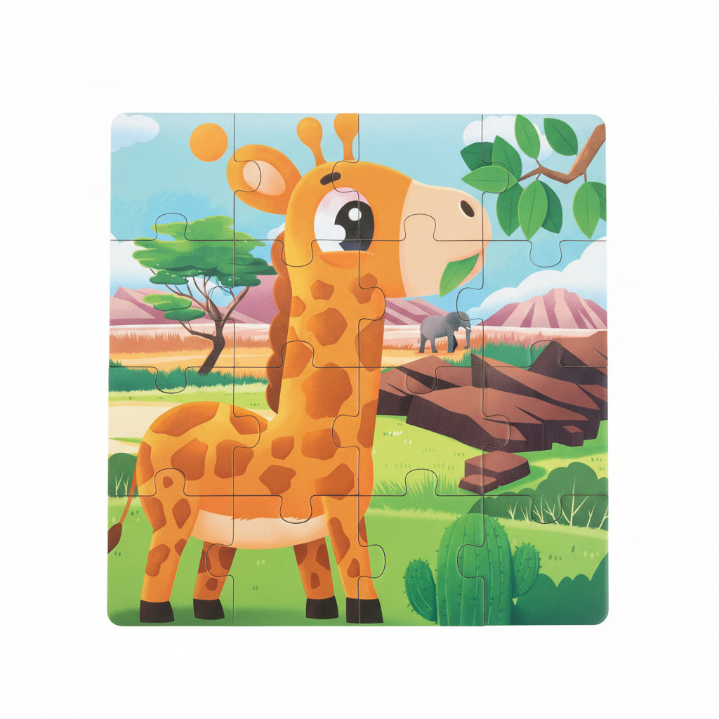 Zoo Animals' Magnetic Step-by-Step Puzzle – 3-in-1 Leveled Learning Book