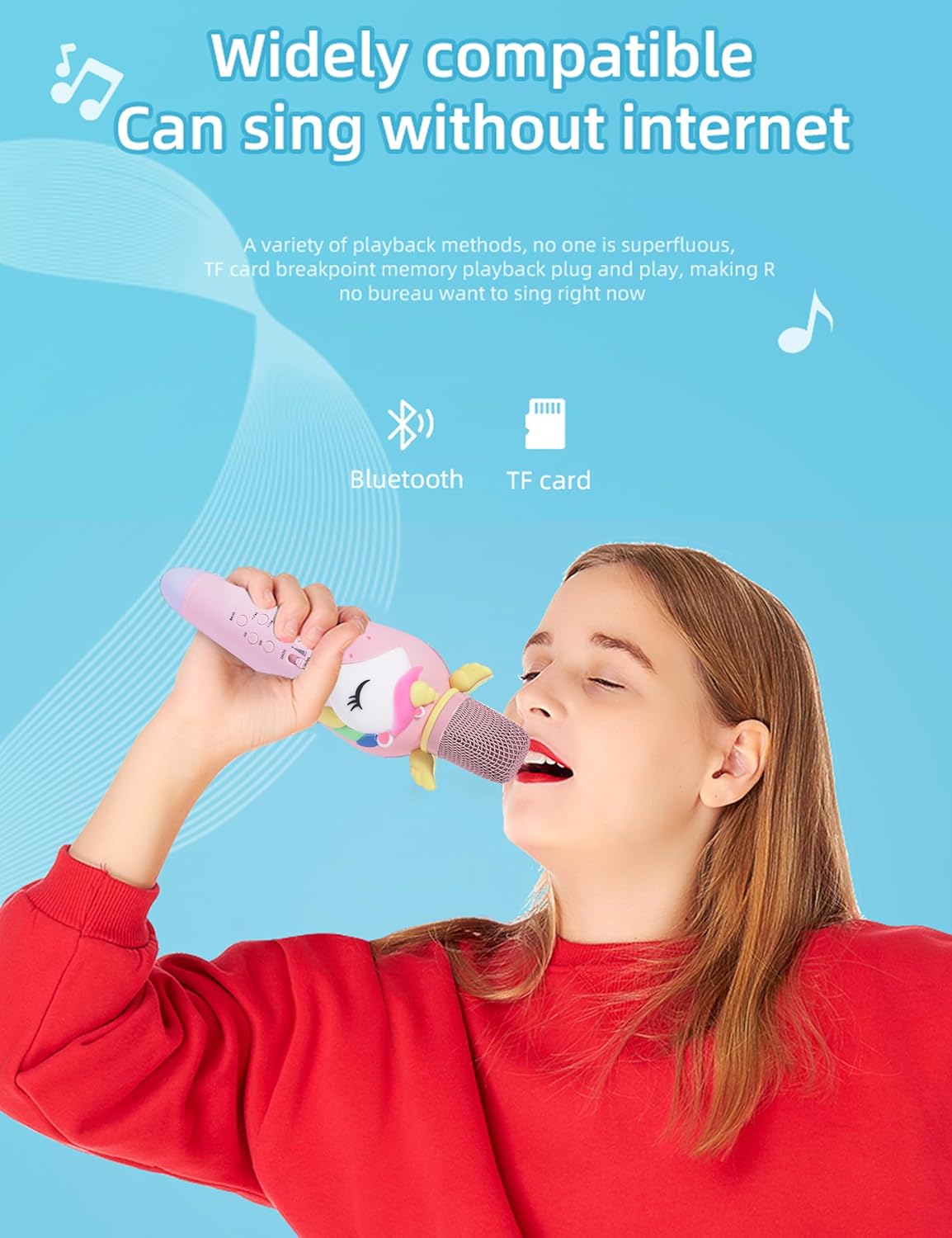 Lovely Unicorn Wireless Karaoke Microphone | Ages 3+ | Master Vocal Expression & Acoustic Calibration