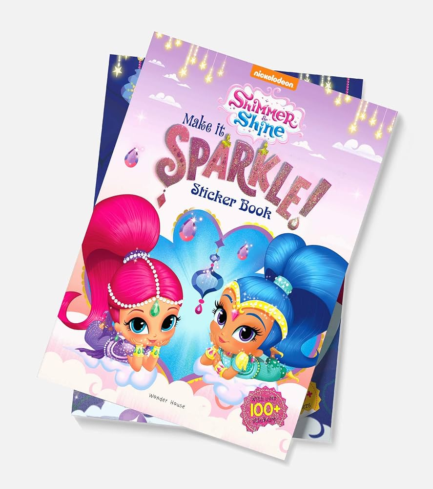 Nickelodeon Shimmer & Shine: Make it SPARKLE! Interactive Sticker Activity Book (32 Pages, 100+ Stickers)