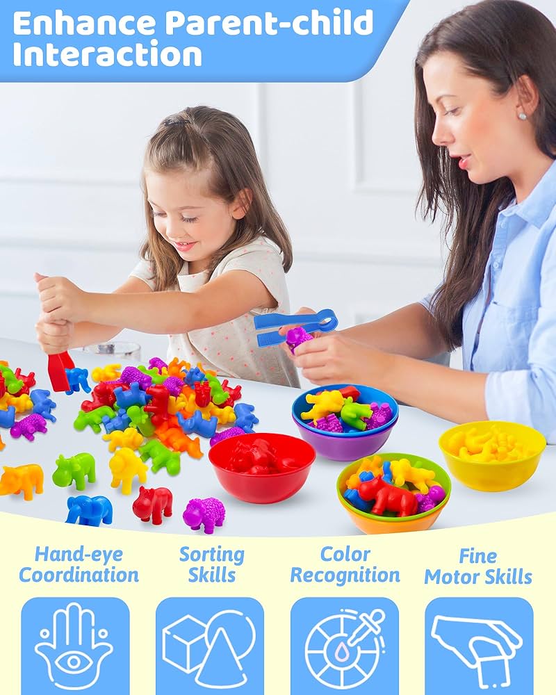 Color Classification & Clipping Silicone Animals