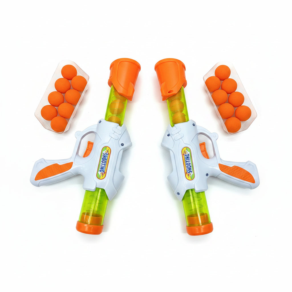 Dual Air-Powered Gun Set | Ages 3+ | Enhance Precision & Physical Coordination